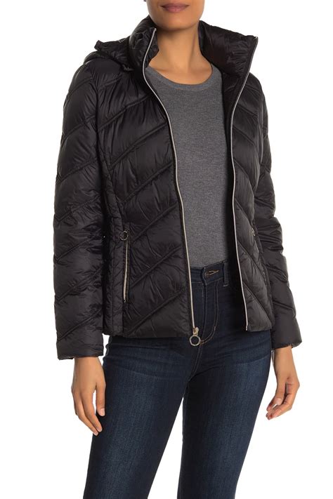 michael kors full-zip down jacket men|Michael Kors packable down.